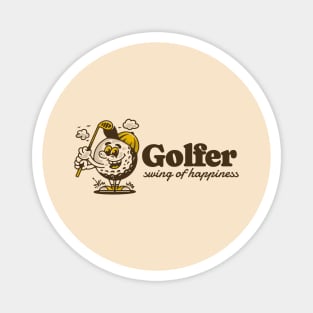 Golfer, swing of happiness Magnet